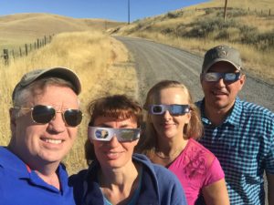 Eclipse watchers - Weiser Idaho