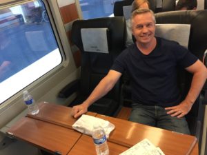 Comfortable train ride to Madrid