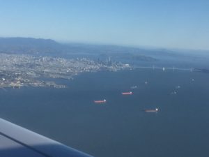 Approaching Chicago on a sunny day