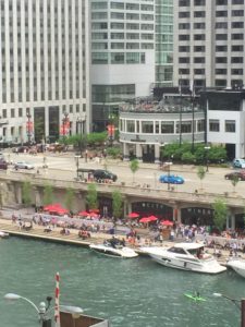 View from our room at the Westin Hotel in Chicago