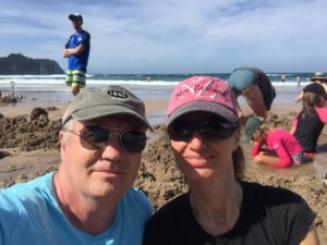 Todd and Oana on Hot Water Beach