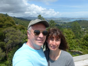 Todd & Oana on top of Driving Creek Railway