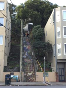 Hidden Garden Tiled Steps