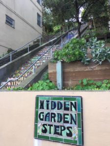 Hidden Garden Tiled Steps