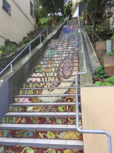 Hidden Garden Tiled Steps